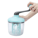 Hand Mixer PP Handheld Egg Beater with Detachable Handle Cream Whisk Convenient and Non Slip Light Green for Kitchen - Extra Image