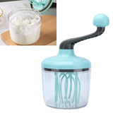 Hand Mixer PP Handheld Egg Beater with Detachable Handle Cream Whisk Convenient and Non Slip Light Green for Kitchen