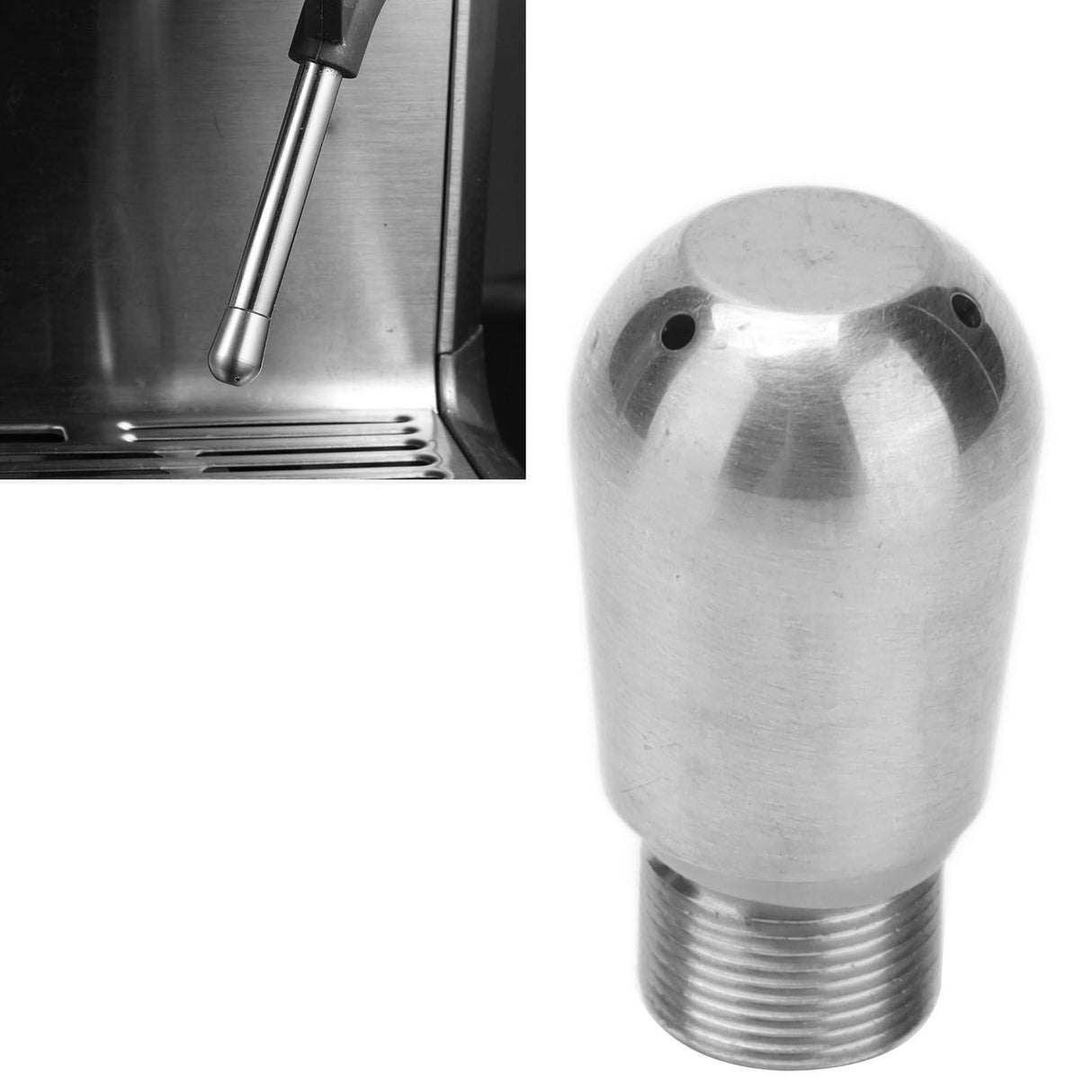 Coffee Machine Steam Nozzle Food Grade Stainless Steel Milk Frother Spout for Barsetto BAE01 BAE023 Holes