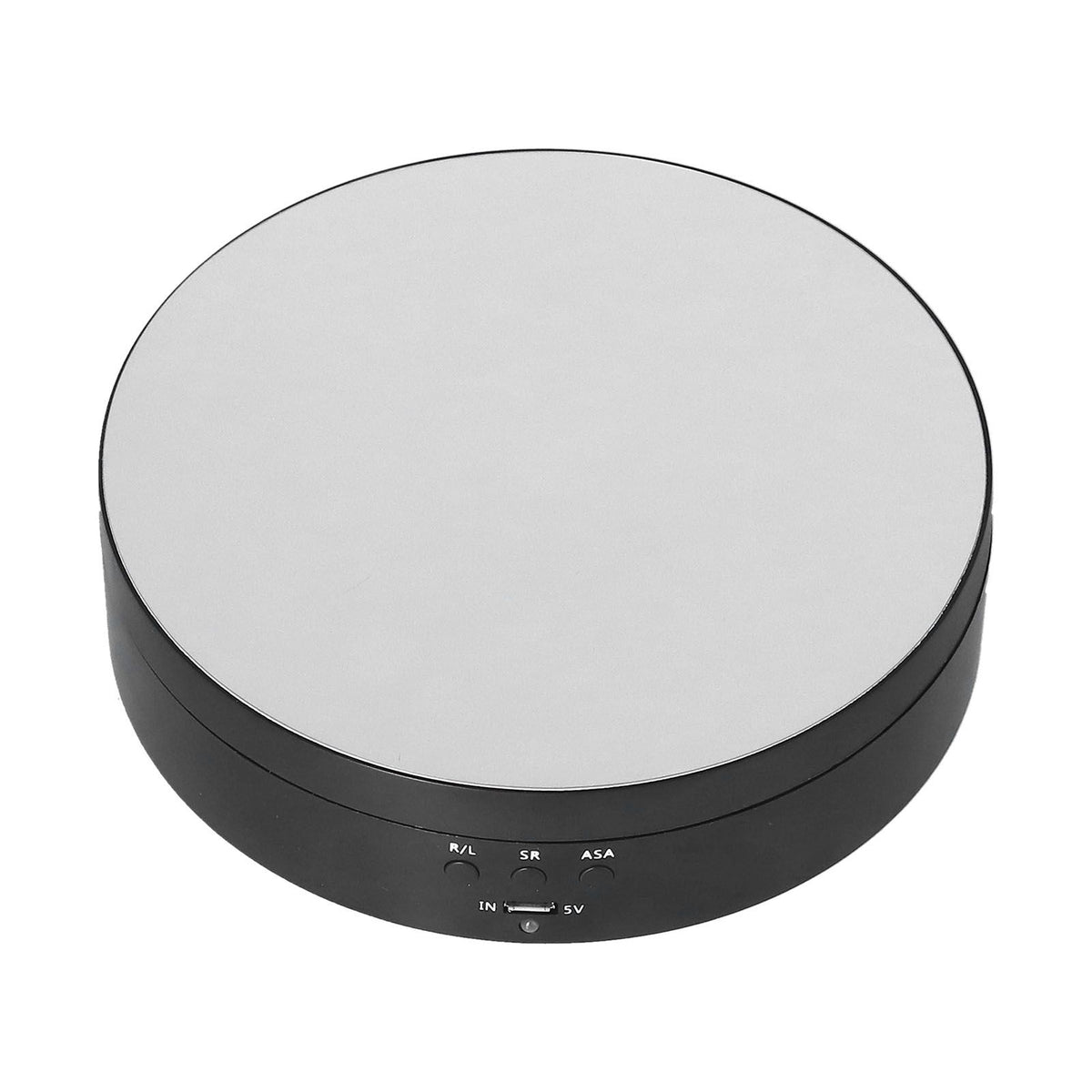 Motorized Rotating Display Stand 138mm Electric Rotating Turntable 3 Speed Adjustable USB Powered Jewelry Display BracketBlack