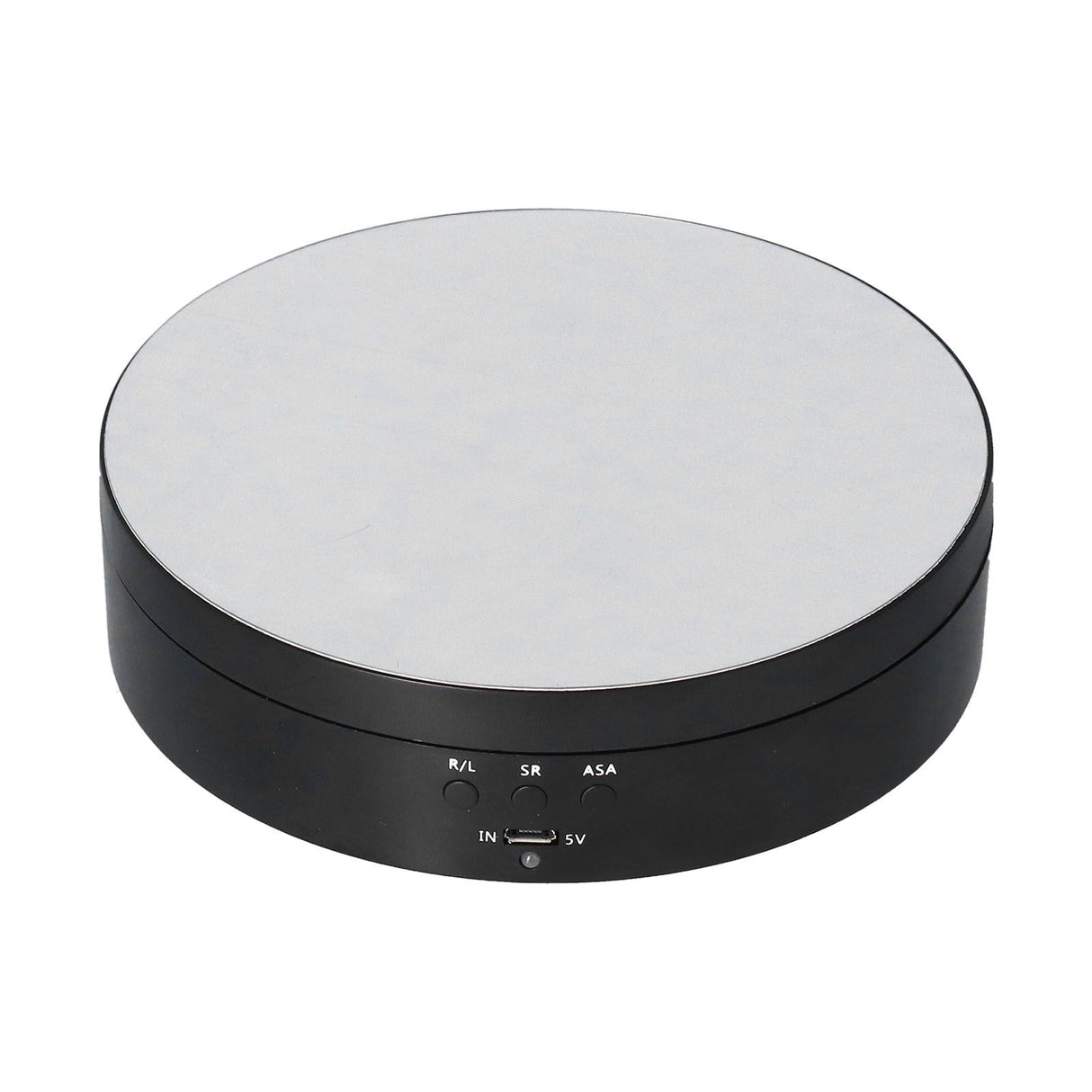 Motorized Rotating Display Stand 138mm Electric Rotating Turntable 3 Speed Adjustable USB Powered Jewelry Display BracketBlack