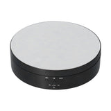 Motorized Rotating Display Stand 138mm Electric Rotating Turntable 3 Speed Adjustable USB Powered Jewelry Display BracketBlack - Side View