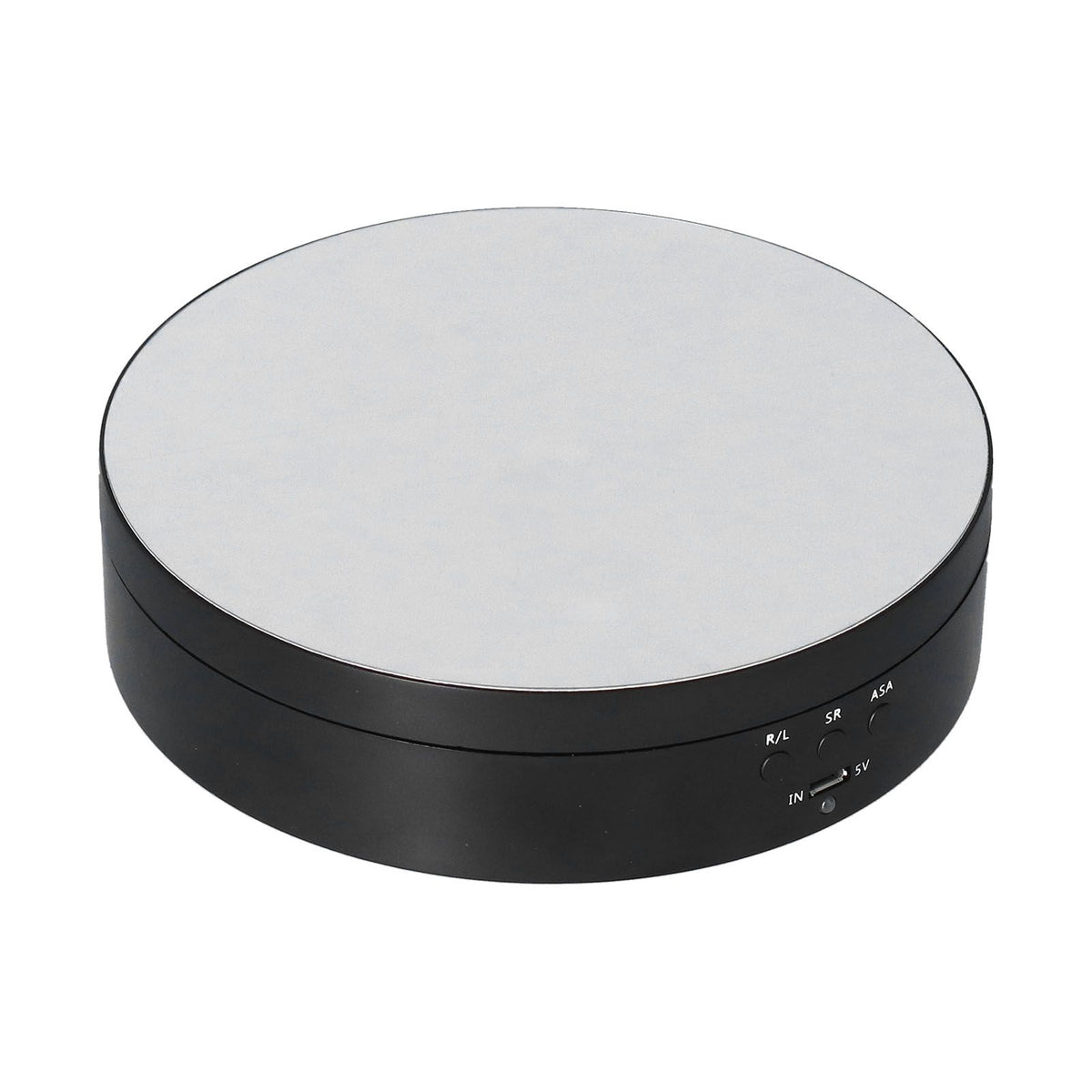 Motorized Rotating Display Stand 138mm Electric Rotating Turntable 3 Speed Adjustable USB Powered Jewelry Display BracketBlack
