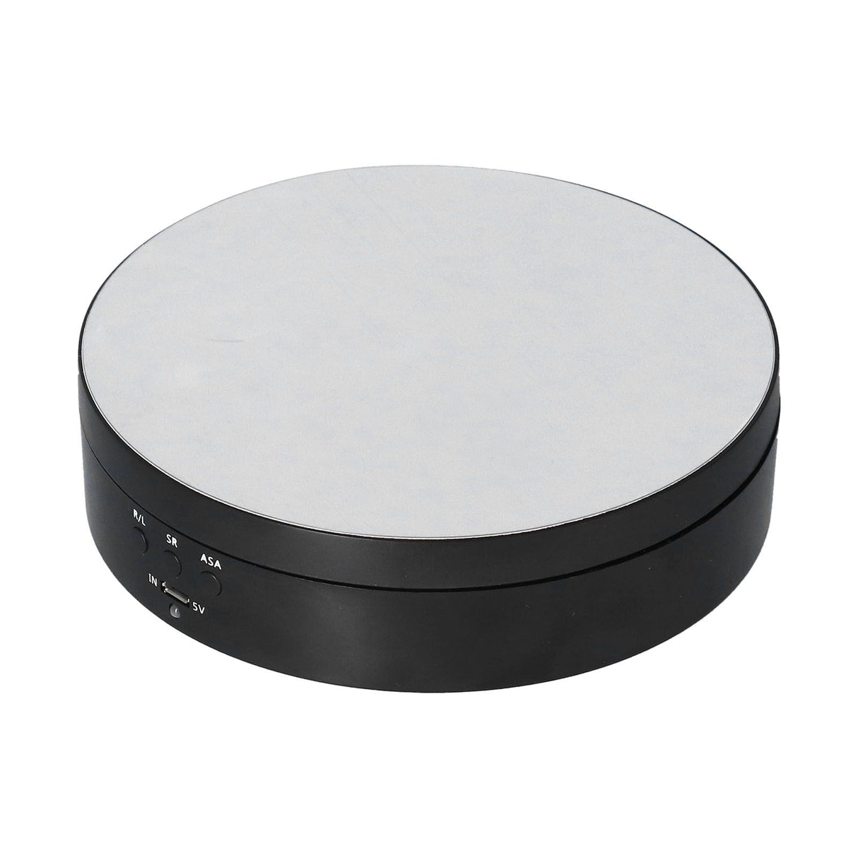 Motorized Rotating Display Stand 138mm Electric Rotating Turntable 3 Speed Adjustable USB Powered Jewelry Display BracketBlack