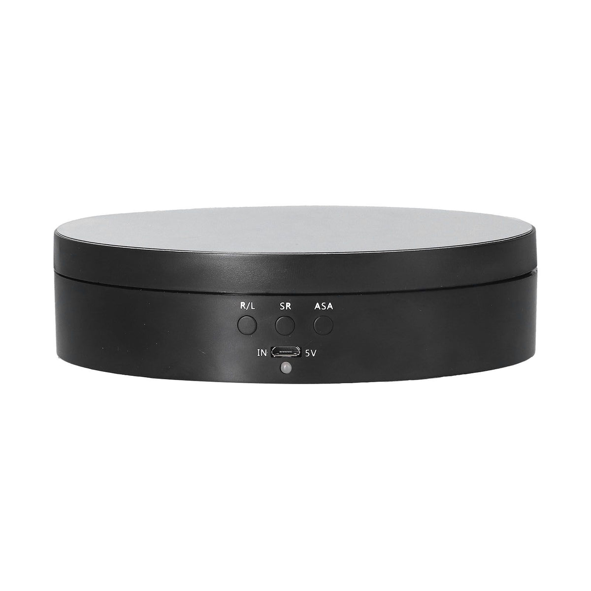 Motorized Rotating Display Stand 138mm Electric Rotating Turntable 3 Speed Adjustable USB Powered Jewelry Display BracketBlack