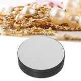 Motorized Rotating Display Stand 138mm Electric Rotating Turntable 3 Speed Adjustable USB Powered Jewelry Display BracketBlack
