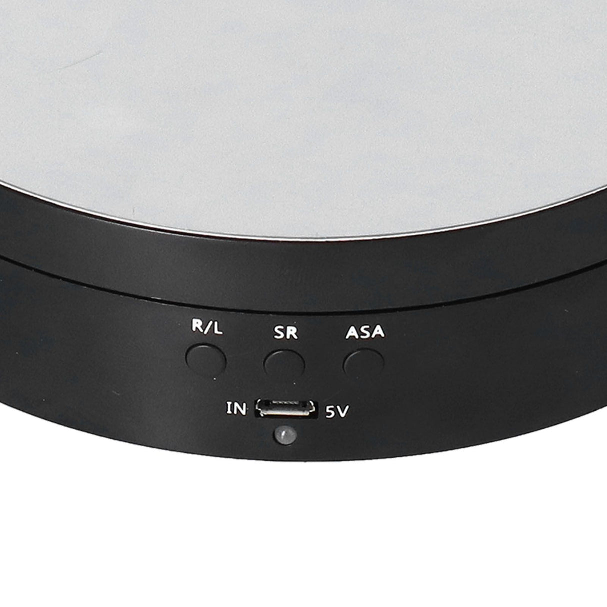 Motorized Rotating Display Stand 138mm Electric Rotating Turntable 3 Speed Adjustable USB Powered Jewelry Display BracketBlack