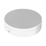 Motorized Rotating Display Stand 138mm Electric Rotating Turntable 3 Speed Adjustable USB Powered Jewelry Display BracketWhite - Top-Down View