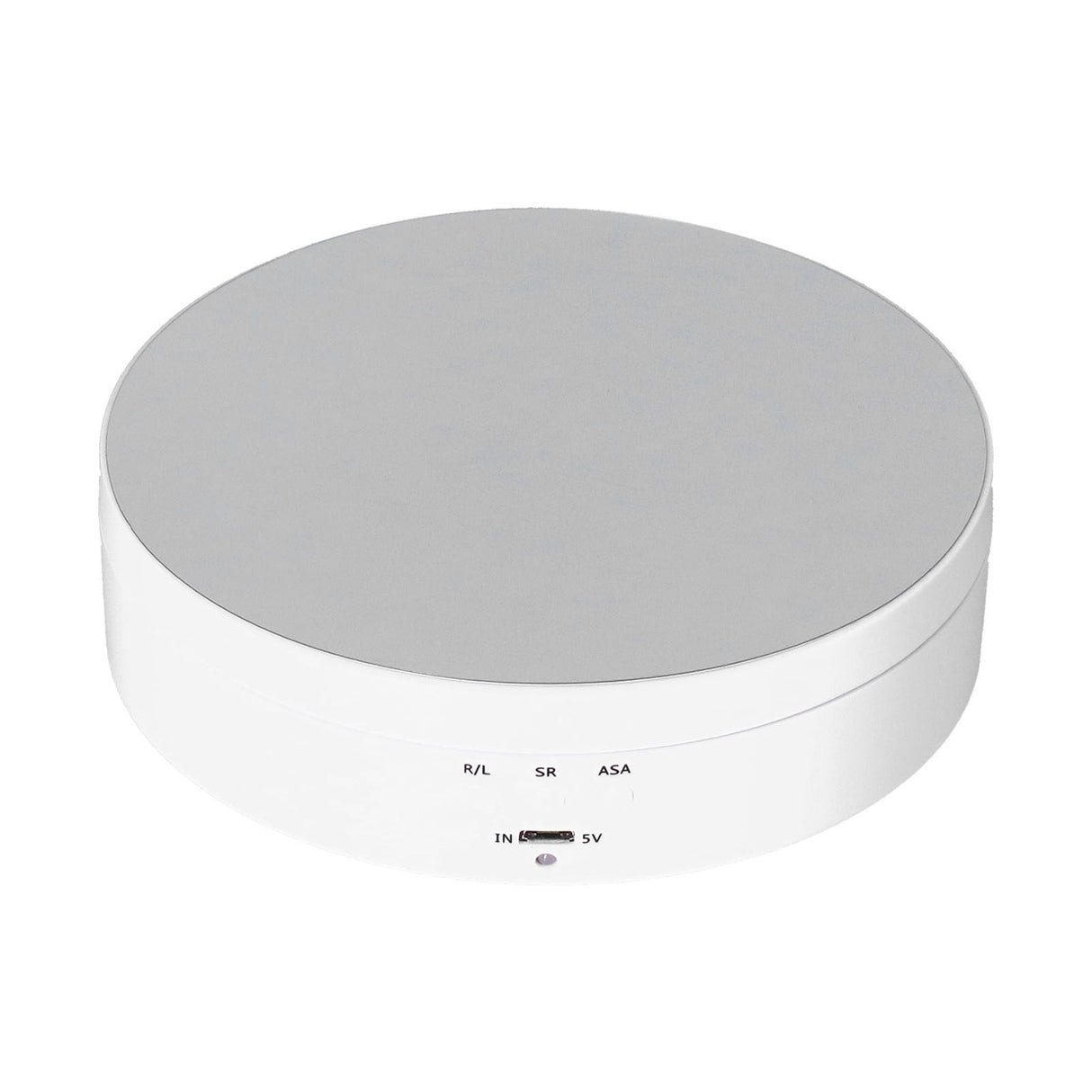 Motorized Rotating Display Stand 138mm Electric Rotating Turntable 3 Speed Adjustable USB Powered Jewelry Display BracketWhite