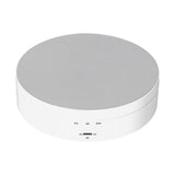 Motorized Rotating Display Stand 138mm Electric Rotating Turntable 3 Speed Adjustable USB Powered Jewelry Display BracketWhite
