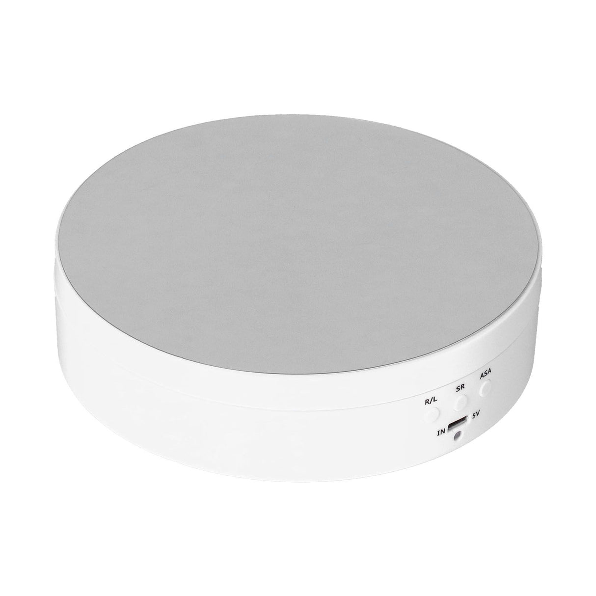 Motorized Rotating Display Stand 138mm Electric Rotating Turntable 3 Speed Adjustable USB Powered Jewelry Display BracketWhite