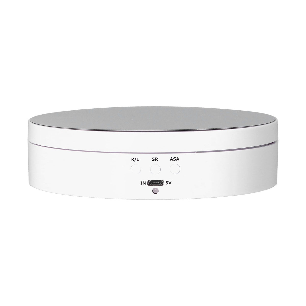 Motorized Rotating Display Stand 138mm Electric Rotating Turntable 3 Speed Adjustable USB Powered Jewelry Display BracketWhite