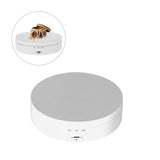 Motorized Rotating Display Stand 138mm Electric Rotating Turntable 3 Speed Adjustable USB Powered Jewelry Display BracketWhite - Extra Image