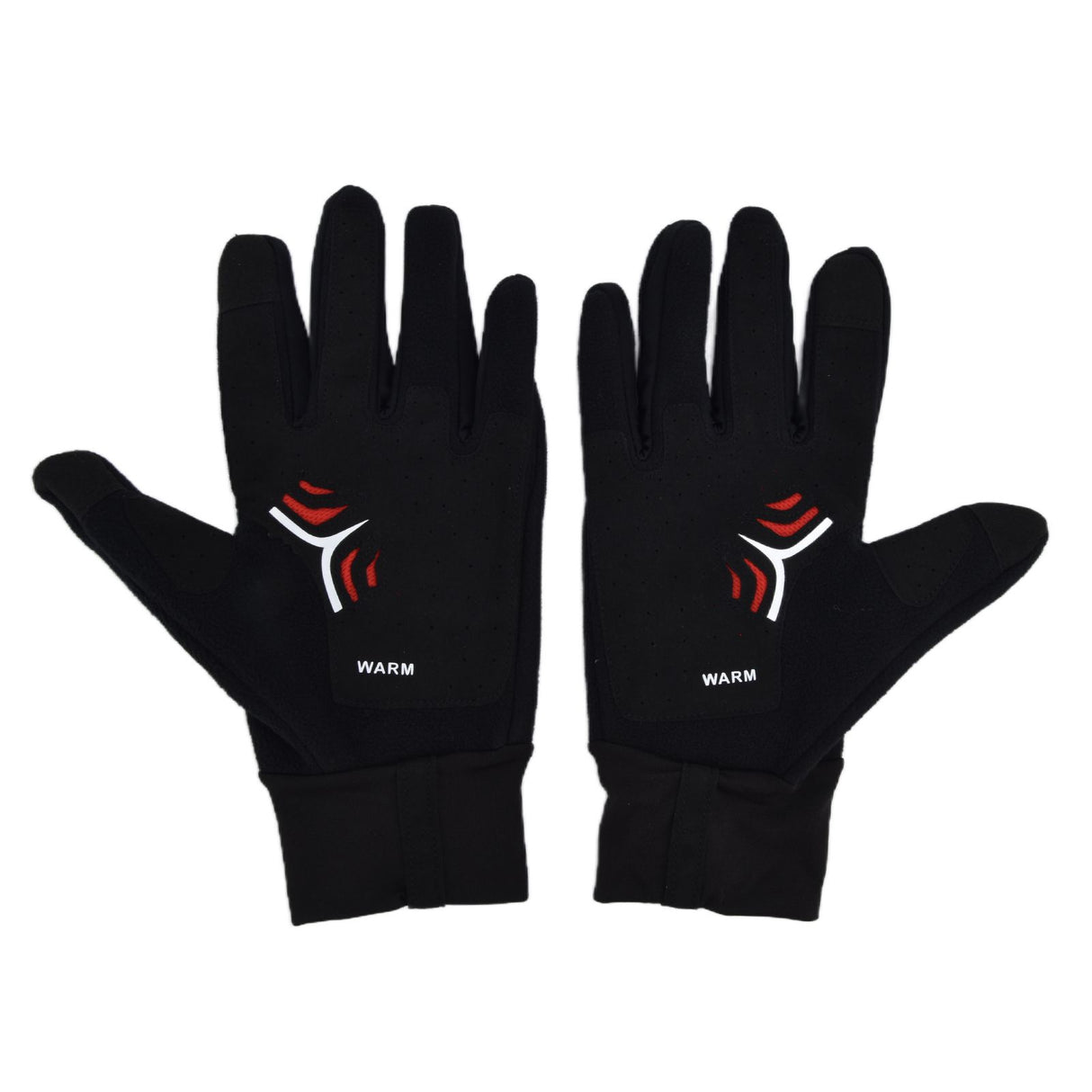 Cycling Gloves Touch Sensitive Waterproof Black Non Slip Windproof Gloves for Outdoor Cycling TravelM