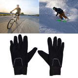 Cycling Gloves Touch Sensitive Waterproof Black Non Slip Windproof Gloves for Outdoor Cycling TravelM