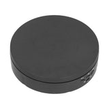 145mm 360° Round Auto Rotating Display Stand 3 Speed Control USB Powered Jewelry Turntable for ExhibitionBlack - Front View