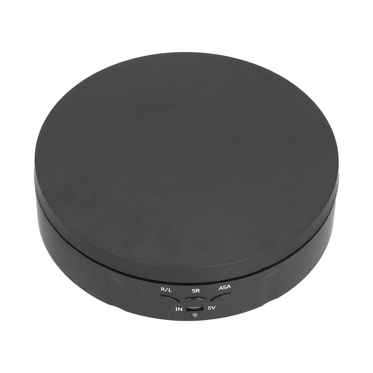 145mm 360° Round Auto Rotating Display Stand 3 Speed Control USB Powered Jewelry Turntable for ExhibitionBlack