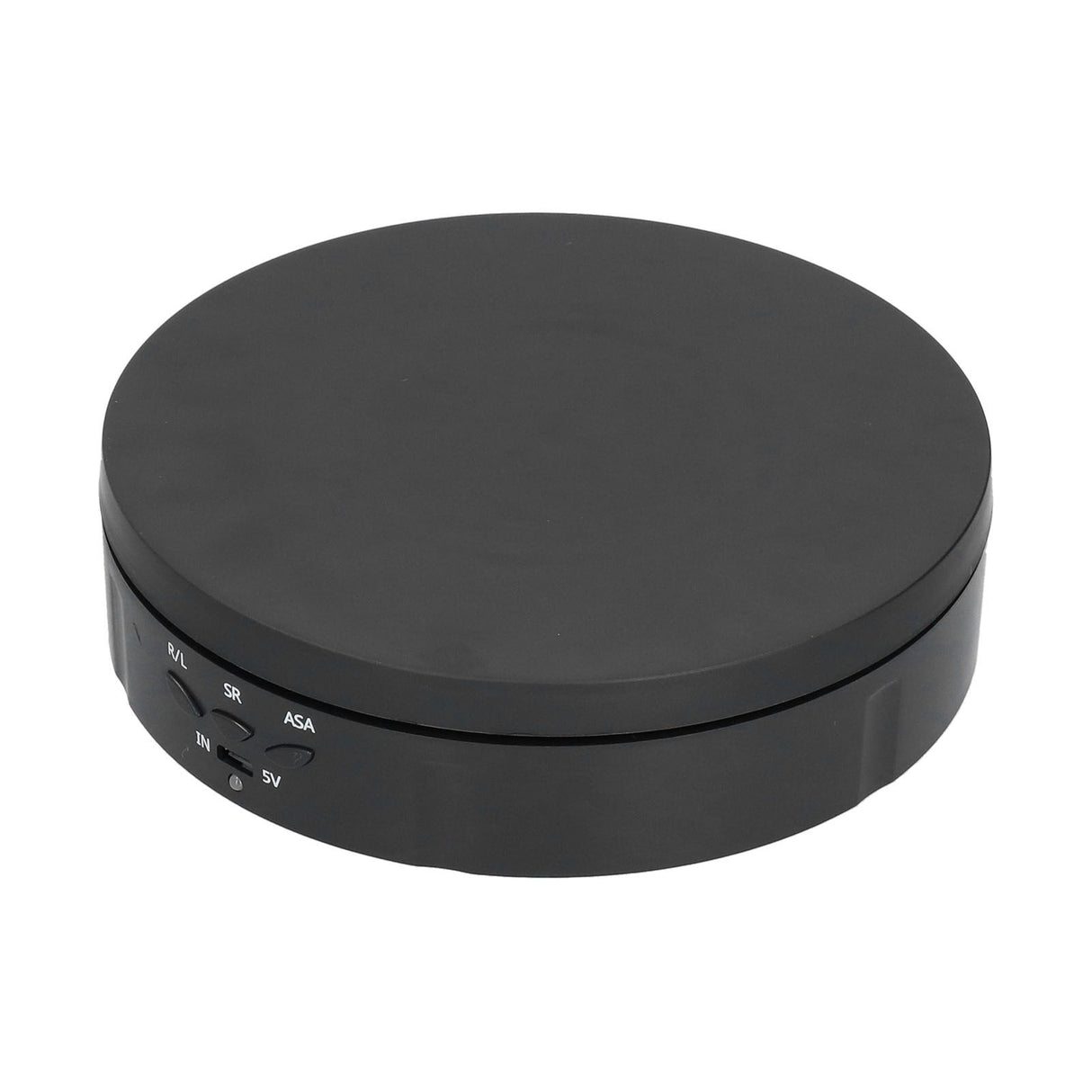 145mm 360° Round Auto Rotating Display Stand 3 Speed Control USB Powered Jewelry Turntable for ExhibitionBlack