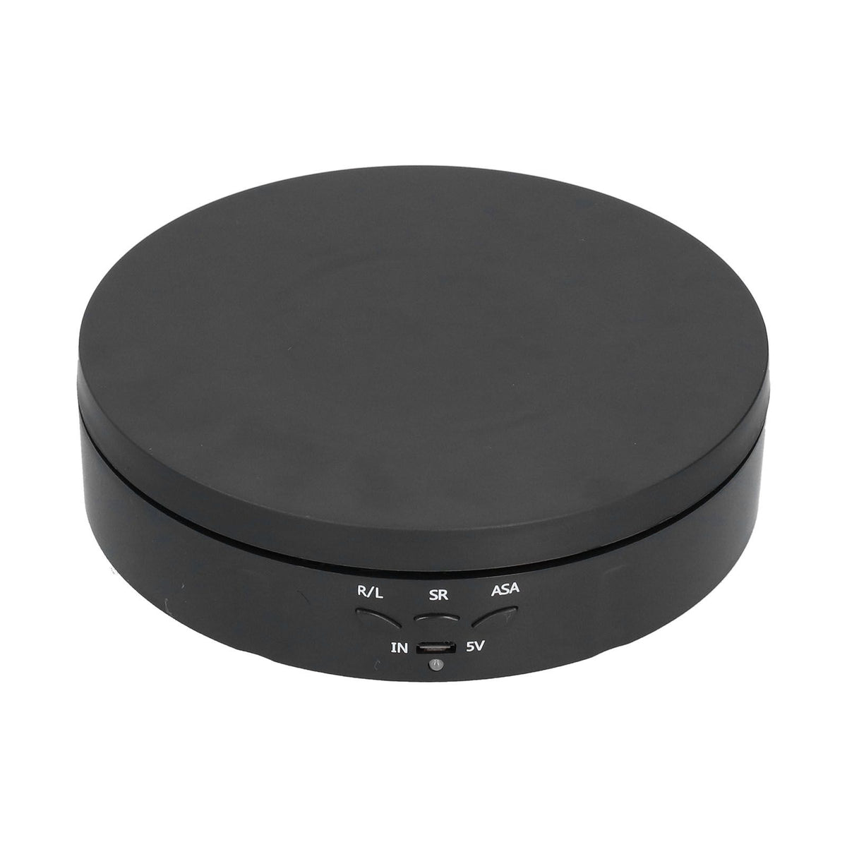 145mm 360° Round Auto Rotating Display Stand 3 Speed Control USB Powered Jewelry Turntable for ExhibitionBlack