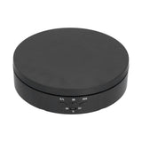 145mm 360° Round Auto Rotating Display Stand 3 Speed Control USB Powered Jewelry Turntable for ExhibitionBlack - Rear View