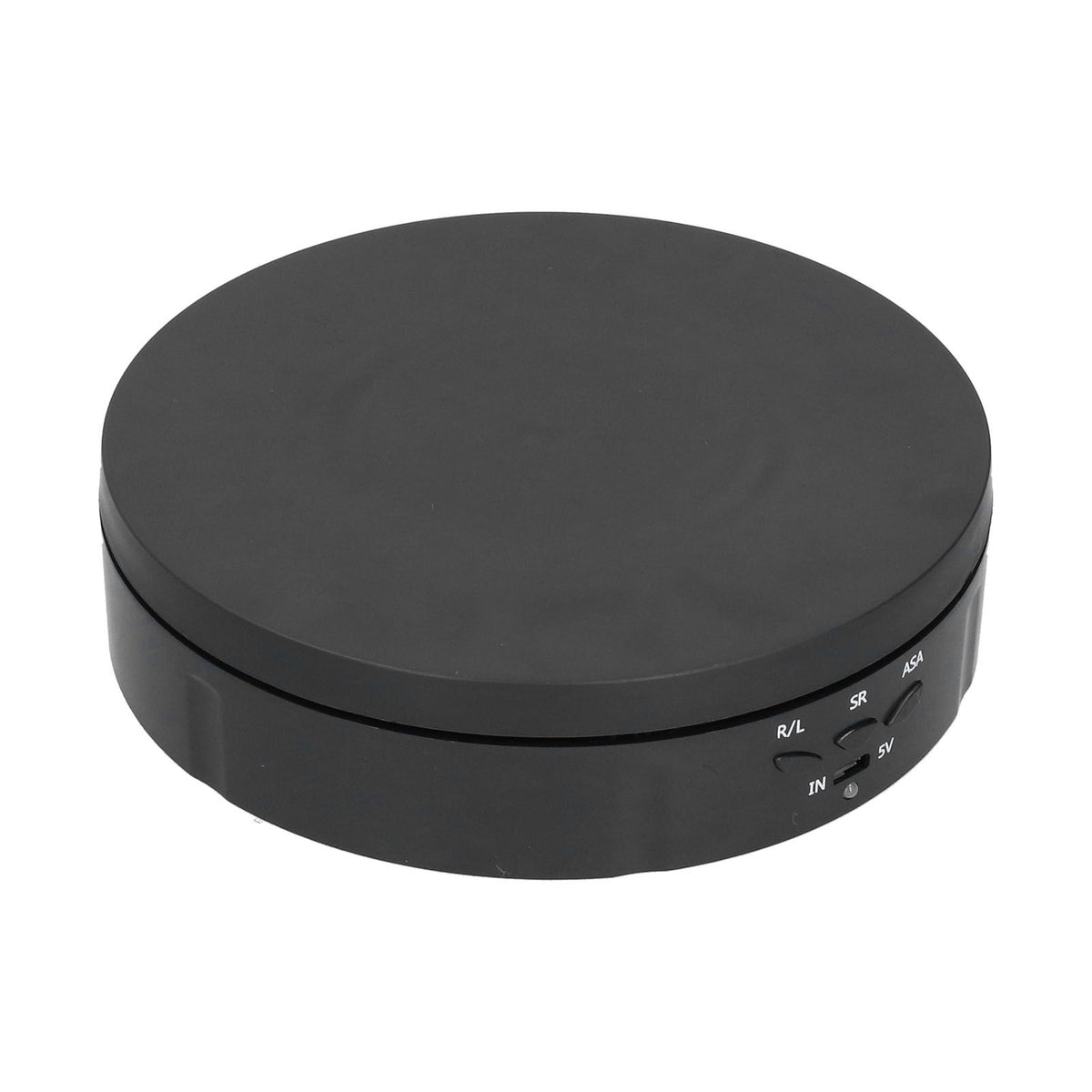145mm 360° Round Auto Rotating Display Stand 3 Speed Control USB Powered Jewelry Turntable for ExhibitionBlack