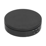 145mm 360° Round Auto Rotating Display Stand 3 Speed Control USB Powered Jewelry Turntable for ExhibitionBlack