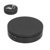 145mm 360° Round Auto Rotating Display Stand 3 Speed Control USB Powered Jewelry Turntable for ExhibitionBlack