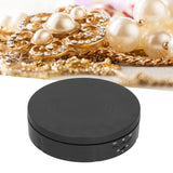 145mm 360° Round Auto Rotating Display Stand 3 Speed Control USB Powered Jewelry Turntable for ExhibitionBlack
