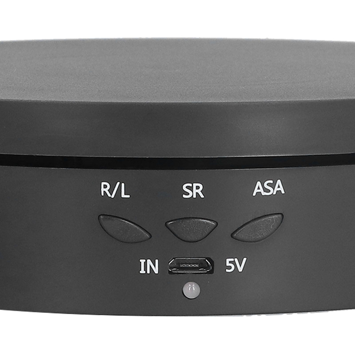 145mm 360° Round Auto Rotating Display Stand 3 Speed Control USB Powered Jewelry Turntable for ExhibitionBlack