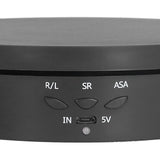 145mm 360° Round Auto Rotating Display Stand 3 Speed Control USB Powered Jewelry Turntable for ExhibitionBlack