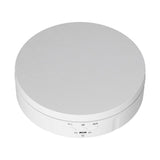 145mm 360° Round Auto Rotating Display Stand 3 Speed Control USB Powered Jewelry Turntable for ExhibitionWhite