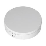 145mm 360° Round Auto Rotating Display Stand 3 Speed Control USB Powered Jewelry Turntable for ExhibitionWhite