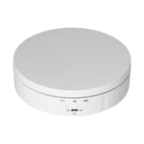 145mm 360° Round Auto Rotating Display Stand 3 Speed Control USB Powered Jewelry Turntable for ExhibitionWhite
