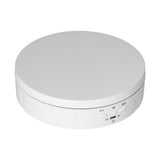 145mm 360° Round Auto Rotating Display Stand 3 Speed Control USB Powered Jewelry Turntable for ExhibitionWhite