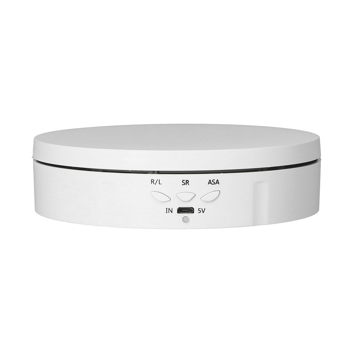 145mm 360° Round Auto Rotating Display Stand 3 Speed Control USB Powered Jewelry Turntable for ExhibitionWhite