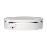 145mm 360° Round Auto Rotating Display Stand 3 Speed Control USB Powered Jewelry Turntable for ExhibitionWhite