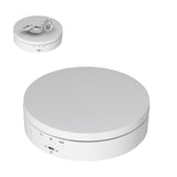 145mm 360° Round Auto Rotating Display Stand 3 Speed Control USB Powered Jewelry Turntable for ExhibitionWhite