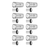 8Pcs Poppet Valve Good Airtightness No Leakage Corrosion Resistant Easily Use Install Ball Lock Poppet Valve