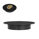 200mm Motorized Rotating Display Stand Bracket 3 Speed Adjustable USB Powered Jewelry Electric Rotating TurntableBlack