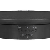 200mm Motorized Rotating Display Stand Bracket 3 Speed Adjustable USB Powered Jewelry Electric Rotating TurntableBlack