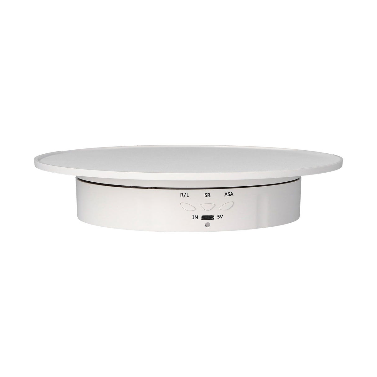 200mm Motorized Rotating Display Stand Bracket 3 Speed Adjustable USB Powered Jewelry Electric Rotating TurntableWhite