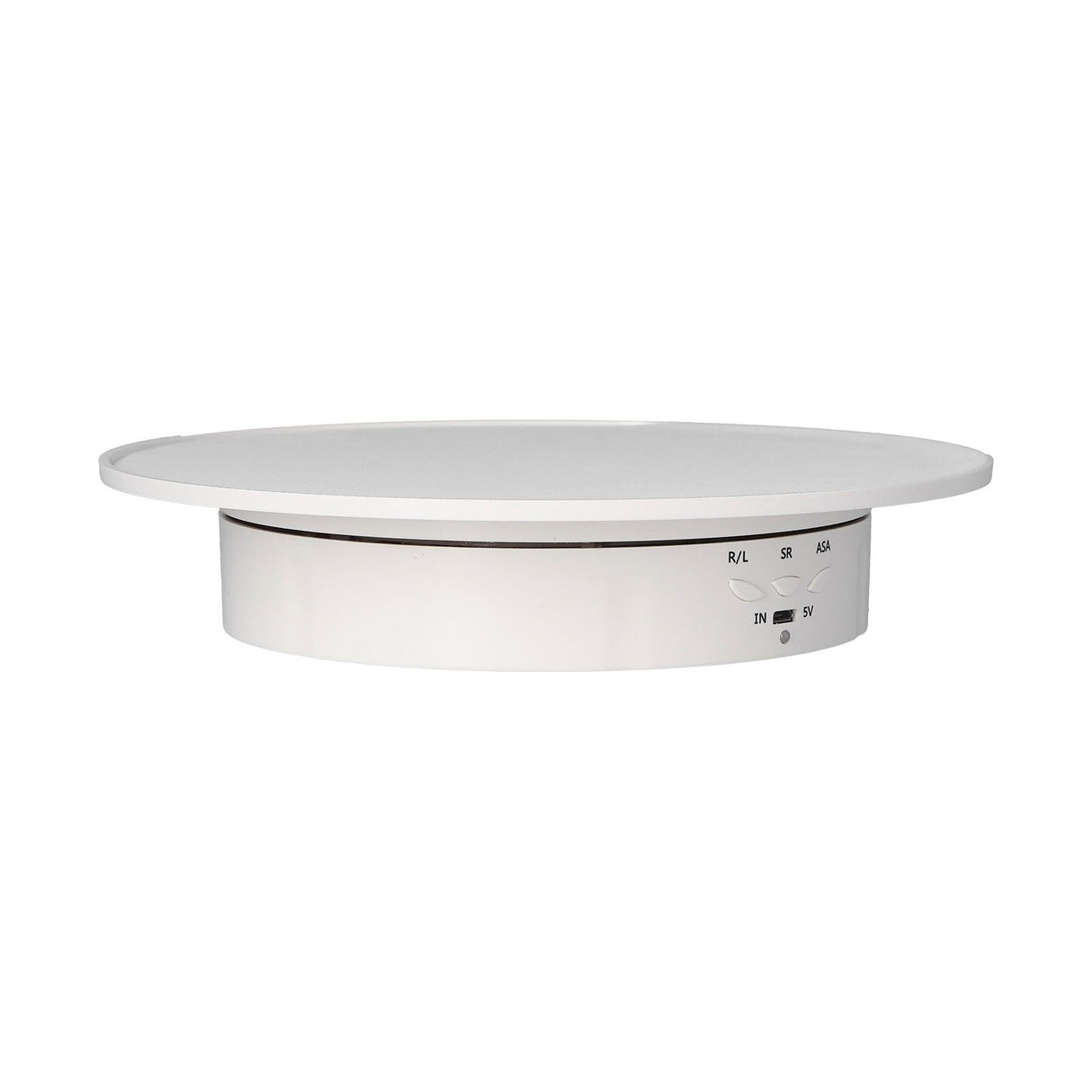 200mm Motorized Rotating Display Stand Bracket 3 Speed Adjustable USB Powered Jewelry Electric Rotating TurntableWhite