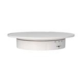 200mm Motorized Rotating Display Stand Bracket 3 Speed Adjustable USB Powered Jewelry Electric Rotating TurntableWhite - Rear View