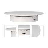 200mm Motorized Rotating Display Stand Bracket 3 Speed Adjustable USB Powered Jewelry Electric Rotating TurntableWhite - Extra Image