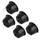 5Pcs 50ml Coffee Capsule Reusable Coffee Filter Cup with Spoon for DOLCE GUSTO Coffee MachineBlack