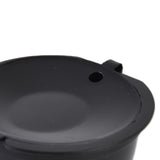 5Pcs 50ml Coffee Capsule Reusable Coffee Filter Cup with Spoon for DOLCE GUSTO Coffee MachineBlack