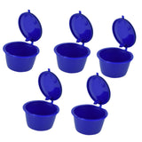 5Pcs 50ml Coffee Capsule Reusable Coffee Filter Cup with Spoon for DOLCE GUSTO Coffee MachineRoyal Blue