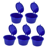 5Pcs 50ml Coffee Capsule Reusable Coffee Filter Cup with Spoon for DOLCE GUSTO Coffee MachineRoyal Blue - Extra Image