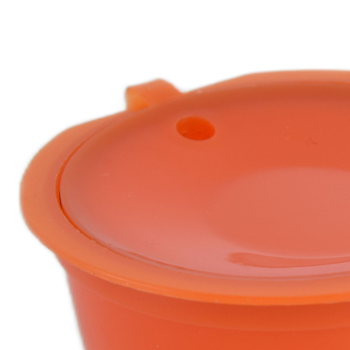 5Pcs 50ml Coffee Capsule Reusable Coffee Filter Cup with Spoon for DOLCE GUSTO Coffee MachineOrange