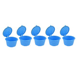 5Pcs 50ml Coffee Capsule Reusable Coffee Filter Cup with Spoon for DOLCE GUSTO Coffee MachineBlue - Extra Image